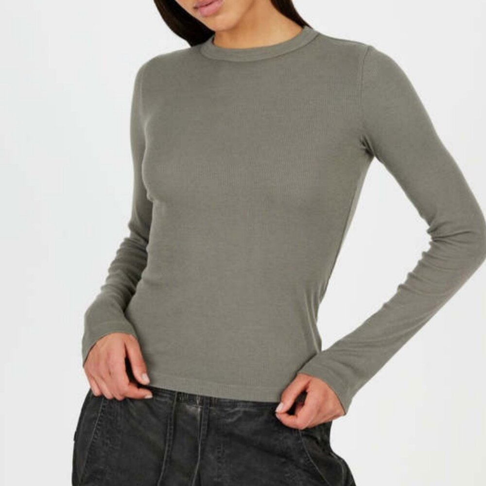 Cotton Citizen Verona Long-Sleeve Tee in Grey